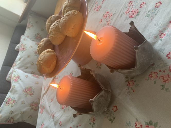 Hovedbilde Telysholder krone sett